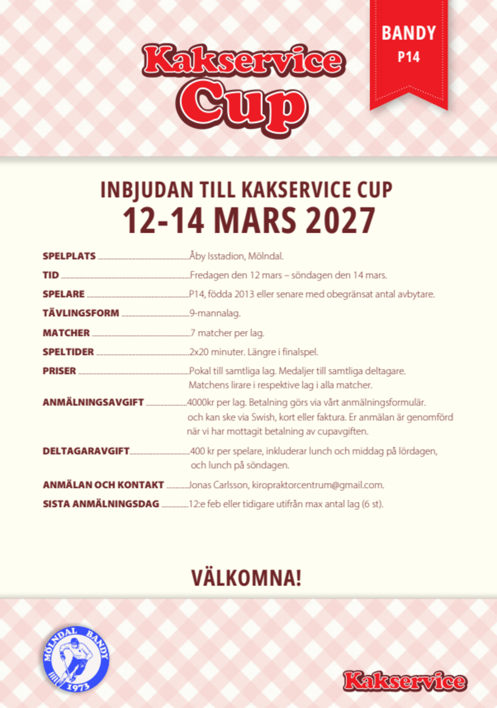 Anmälan Kakservice Cup P14 2027